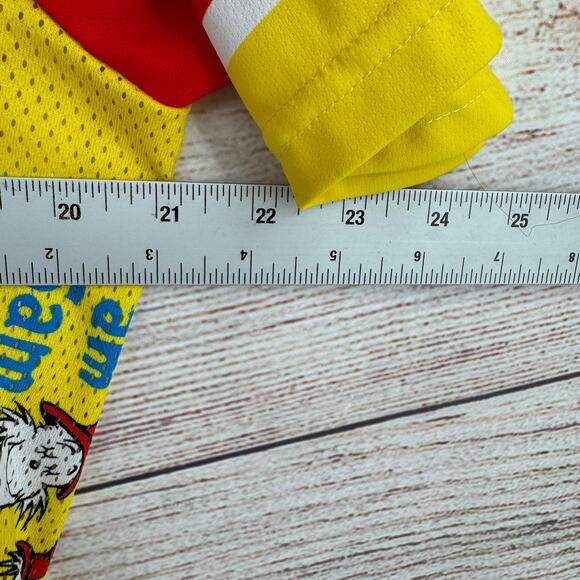 Retro PDX Green Eggs and Ham Dr. Seuss Cycling Jersey Adult Large Red Yellow - Picture 11 of 12